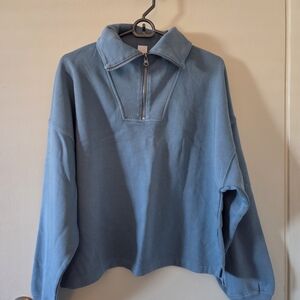 GAP Light Blue Half-Zip Pullover Sweater